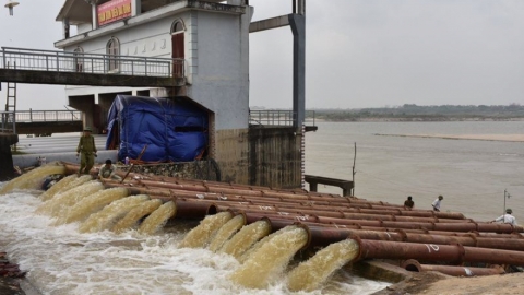 Khắc phục nguy cơ thiếu nước sản xuất nông nghiệp do mực nước hệ thống sông Hồng xuống thấp
