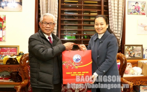 Thăm, tặng quà các đồng chí nguyên lãnh đạo chủ chốt của tỉnh và thành phố nhân dịp Tết Nguyên đán 2023