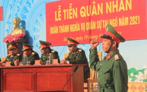 Sơn La, Điện Biên: Tiễn quân nhân hoàn thành nghĩa vụ quân sự