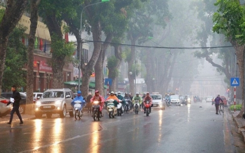 Ngày 3/2, Bắc Bộ mưa nhỏ và sương mù, trời rét