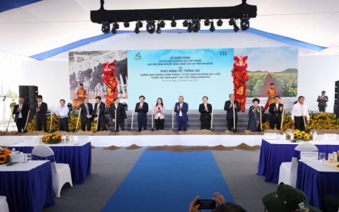 Phó Thủ tướng Trương Hòa Bình dự lễ Khởi công dự án bò sữa lớn nhất ĐBSCL tại An Giang