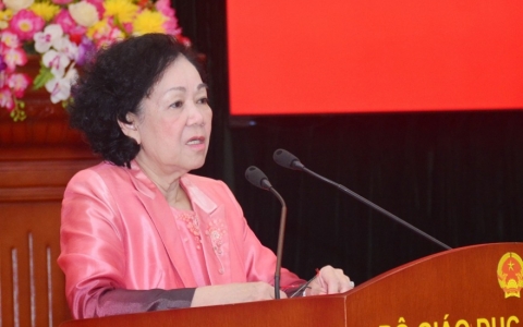 Đồng chí Trương Thị Mai: Ngành giáo dục cần tiếp tục thực hiện tốt Nghị quyết Trung ương 8, khóa XI