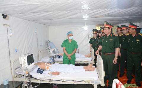 Thượng tướng Vũ Hải Sản kiểm tra lớp tập huấn hậu cần toàn quân năm 2022