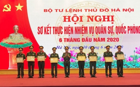 Bộ tư lệnh Thủ đô Hà Nội sơ kết nhiệm vụ quân sự, quốc phòng 6 tháng đầu năm 2020
