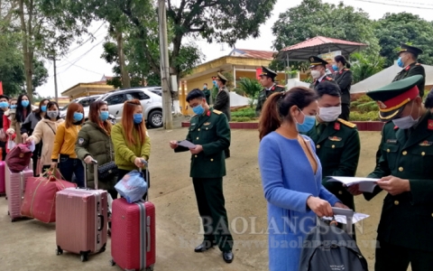 65 công dân cuối cùng tại Trung đoàn 123 trở về gia đình