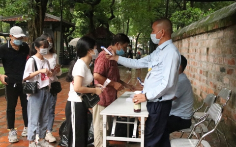 Điểm tham quan triển khai các biện pháp phòng dịch