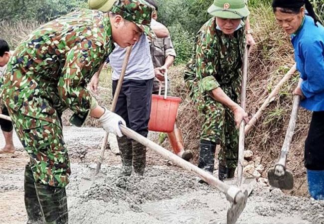 Xây dựng cơ sở chính trị khu vực biên giới vững mạnh