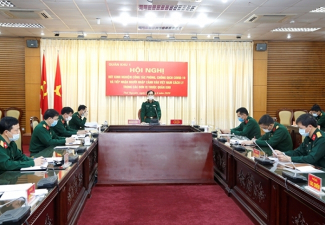 Quân khu 1 sơ kết công tác phòng, chống dịch Covid-19