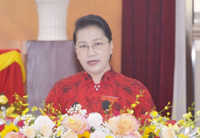 Chủ tịch Quốc hội Nguyễn Thị Kim Ngân dự Đại hội Đảng bộ Thành phố Cần Thơ