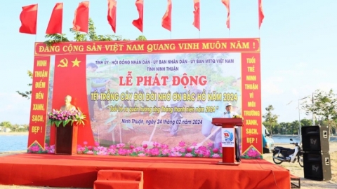Ninh Thuận phát động Tết trồng cây đời đời nhớ ơn Bác Hồ