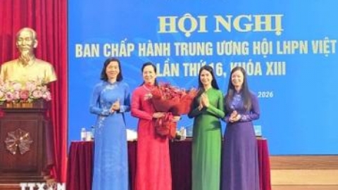 B&agrave; L&ecirc; Thị Thủy l&agrave;m Chủ tịch Hội Li&ecirc;n hiệp Phụ nữ Việt Nam