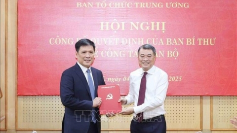 Ban Bí thư bổ nhiệm Phó trưởng Ban Tổ chức Trung ương