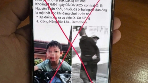 Sự thật về thông tin bé trai 6 tuổi bị bắt cóc khi đang ngồi chơi trước nhà