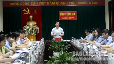 Giao ban công tác tổ chức xây dựng Đảng quý III