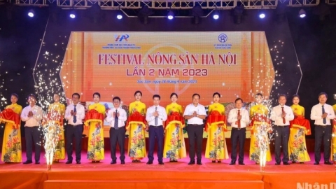 Khai mạc "Festival nông sản Hà Nội lần 2 năm 2023" tại huyện Sóc Sơn