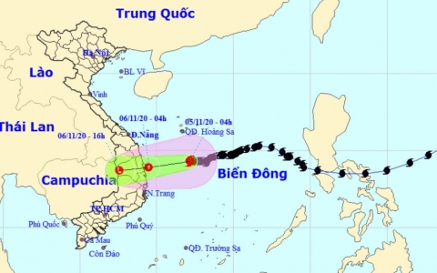 B&atilde;o số 10 sẽ suy yếu th&agrave;nh &aacute;p thấp nhiệt đới tr&ecirc;n v&ugrave;ng biển Quảng Ng&atilde;i - Ph&uacute; Y&ecirc;n