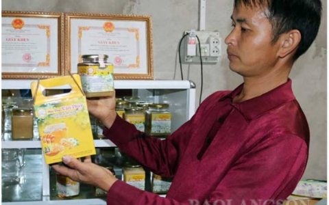 Từng bước n&acirc;ng cao gi&aacute; trị mật ong V&acirc;n Thủy
