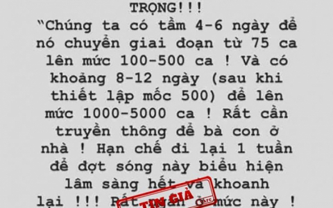 H&agrave;ng loạt tin giả về Covid-19