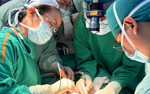 Bụng đột ngột nh&ocirc; to, b&eacute; 6 th&aacute;ng tuổi ph&aacute;t hiện khối u qu&aacute;i 1,3kg hiếm gặp