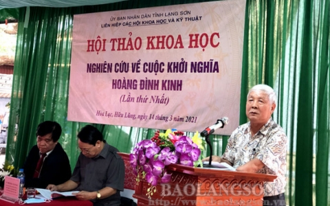 Hội thảo khoa học về cuộc khởi nghĩa Ho&agrave;ng Đ&igrave;nh Kinh