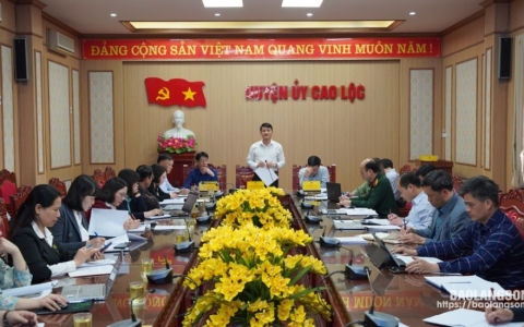 Cao Lộc: Đánh giá công tác lãnh đạo, chỉ đạo trong thực hiện xoá nhà tạm, nhà dột nát trên địa bàn
