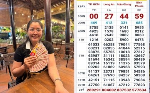 Hai giải độc đắc xổ số miền Nam xuất hiện v&agrave;o rạng s&aacute;ng 5-4