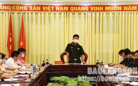 Họp Ban tuyển sinh quân sự tỉnh năm 2022