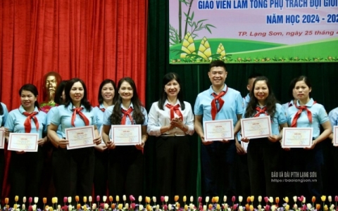 Thành phố Lạng Sơn: 19 thí sinh tham dự hội thi giáo viên làm tổng phụ trách đội giỏi
