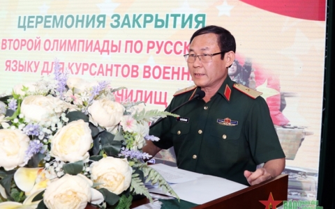 Bế mạc Hội thi Olympic tiếng Nga các học viện, trường sĩ quan toàn quân lần thứ hai