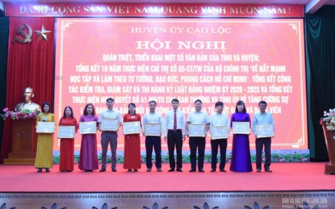 Cao Lộc tổng kết 10 năm thực hiện Chỉ thị 05