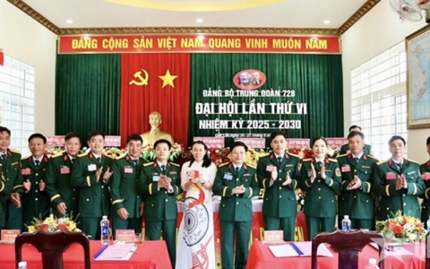 Đảng bộ Trung đoàn 728 (Binh đoàn 16) Đại hội nhiệm kỳ 2025 - 2030