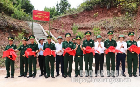 Khánh thành công trình đường tuần tra biên giới tại xã Bính Xá, huyện Đình Lập
