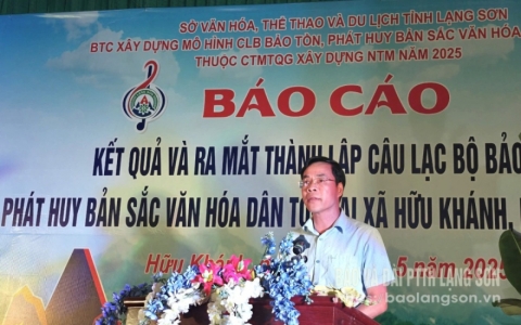 Th&agrave;nh lập c&acirc;u lạc bộ bảo tồn, ph&aacute;t huy bản sắc văn h&oacute;a d&acirc;n tộc tại huyện Lộc B&igrave;nh