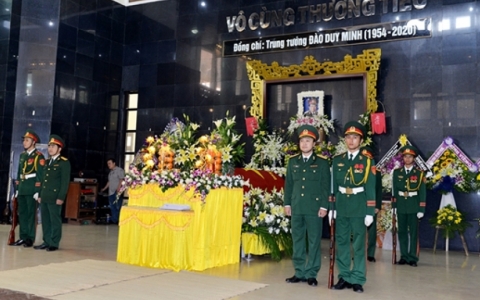 Tổ chức trọng thể lễ tang Trung tướng Đ&agrave;o Duy Minh, nguy&ecirc;n Ph&oacute; chủ nhiệm Tổng cục Ch&iacute;nh trị