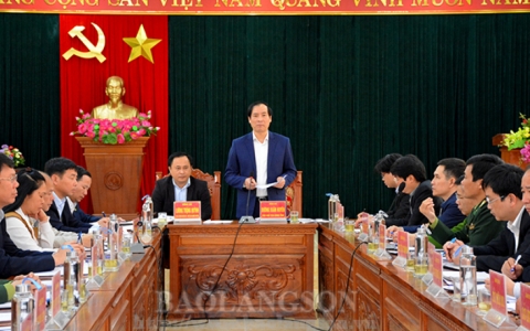 L&atilde;nh đạo UBND tỉnh kiểm tra t&igrave;nh h&igrave;nh triển khai nhiệm vụ, kế hoạch năm 2020 tại Lộc B&igrave;nh