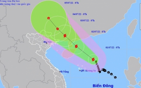 B&atilde;o số 1 li&ecirc;n tục mạnh l&ecirc;n, cảnh b&aacute;o đất liền nhiều nơi ngập &uacute;ng