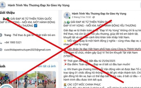 Cảnh báo mạo danh Liên đoàn thể thao để tổ chức giải đua xe đạp, thu phí trái phép