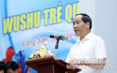 Gần 500 vận động viên tham dự Giải vô địch Wushu trẻ quốc gia năm 2022 tại Lạng Sơn