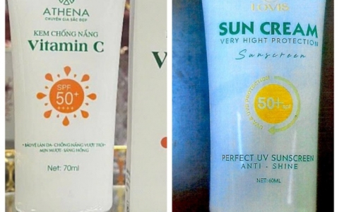 Thu hồi to&agrave;n quốc 2 loại kem chống nắng giả