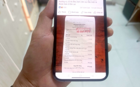 Du khách tố quán cà phê ở Đà Lạt bán đồ uống “giá chát”