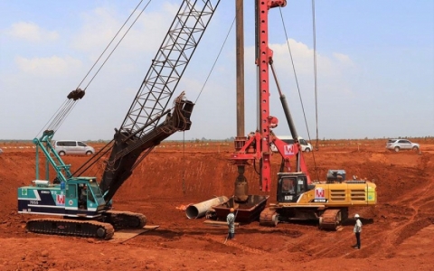Ho&agrave;n th&agrave;nh gần 1.500 cọc m&oacute;ng nh&agrave; ga s&acirc;n bay Long Th&agrave;nh