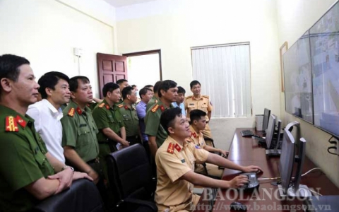 Lạng Sơn: Kh&aacute;nh th&agrave;nh hệ thống camera gi&aacute;m s&aacute;t, xử l&yacute; vi phạm trật tự an to&agrave;n giao th&ocirc;ng