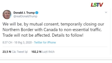 Bản tin Quốc tế s&aacute;ng ng&agrave;y 20/3/2020