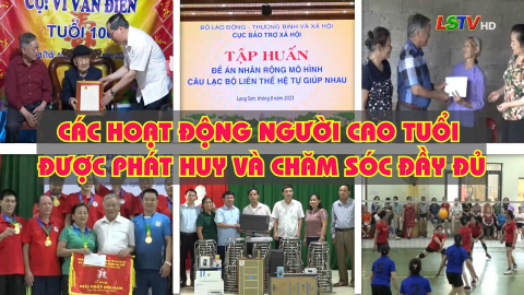 Các hoạt động người cao tuổi được phát huy và chăm sóc đầy đủ