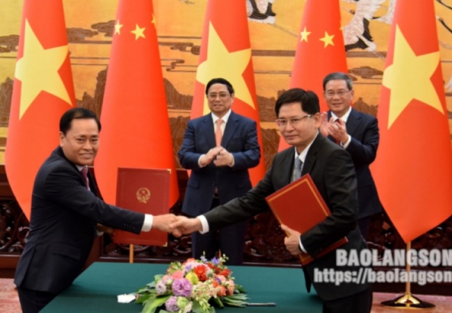 Lạng Sơn: Tiếp tục thúc đẩy quan hệ hợp tác sâu rộng với Quảng Tây, Trung Quốc
