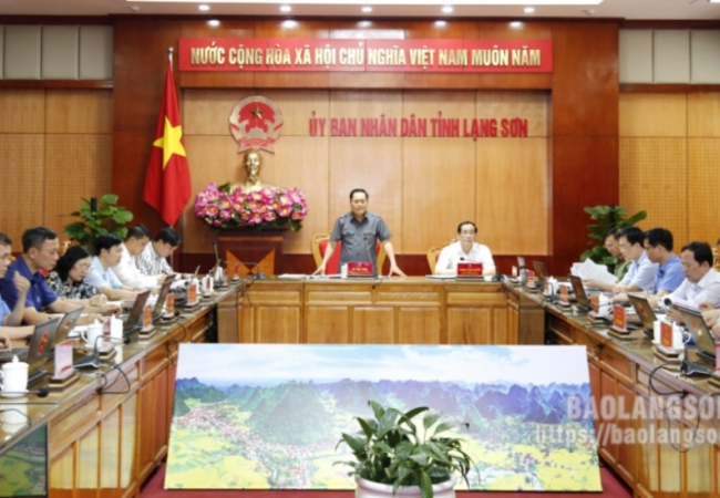 Hoàn thành công tác chuẩn bị Hội nghị công bố Quy hoạch tỉnh và Xúc tiến đầu tư tỉnh Lạng Sơn năm 2024 trước ngày 19/4/2024