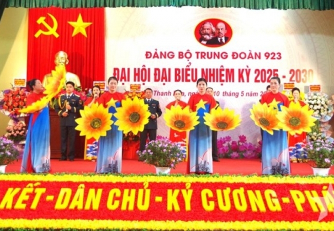 Đảng bộ Trung đoàn 923 tổ chức thành công đại hội nhiệm kỳ 2025 - 2030