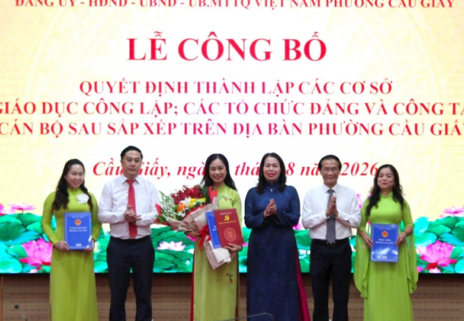 Sắp xếp trường học H&agrave; Nội năm 2026: Th&ecirc;m c&aacute;c phường giảm mạnh số trường, c&oacute; nơi giảm 16 hiệu trưởng, hiệu ph&oacute;