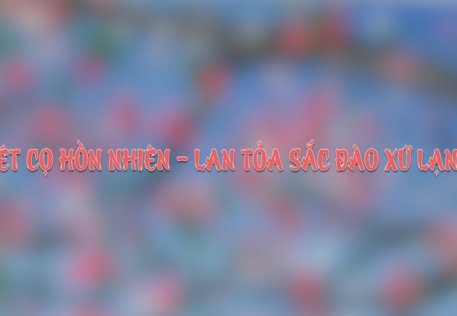 N&eacute;t cọ hồn nhi&ecirc;n - Lan tỏa sắc đ&agrave;o Xứ Lạng