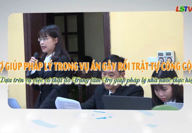 Trợ giúp pháp lý trong vụ án gây rối trật tự công cộng